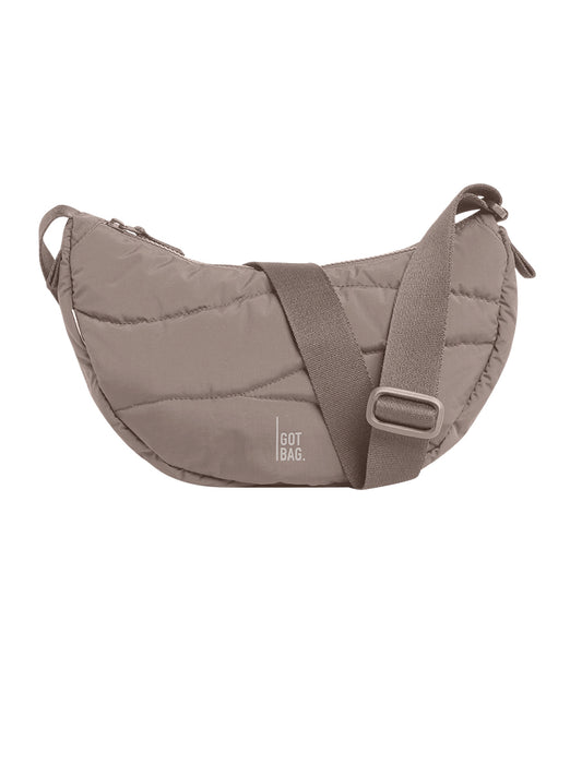 The Wavy Puffer Moon Bag - Oyster