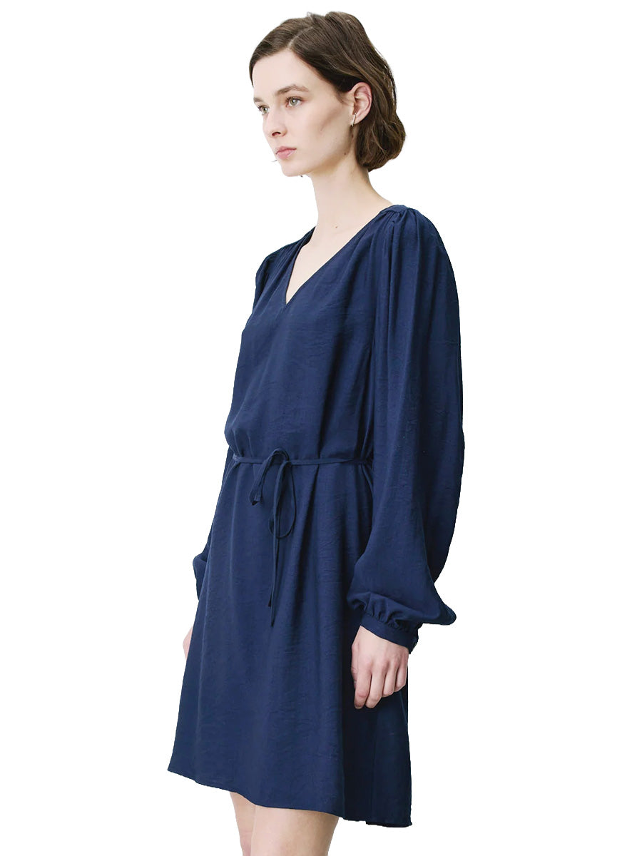 Alienor V-Neck Dress - Marine