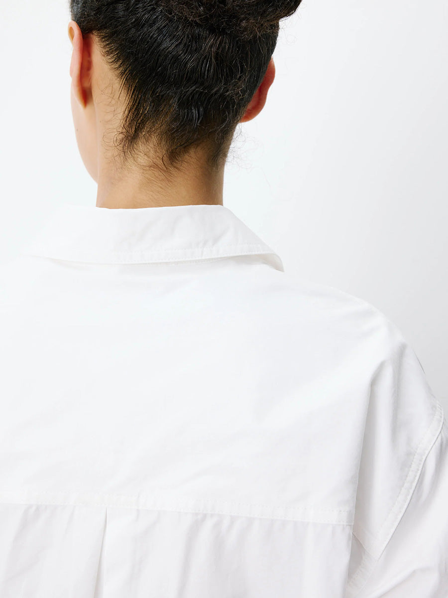 Azelle Boxy Button-Up Shirt - Ivory