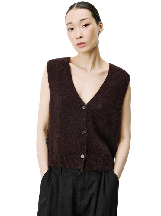 Nars Cardigan Vest - Chocolate