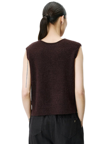 Nars Cardigan Vest - Chocolate