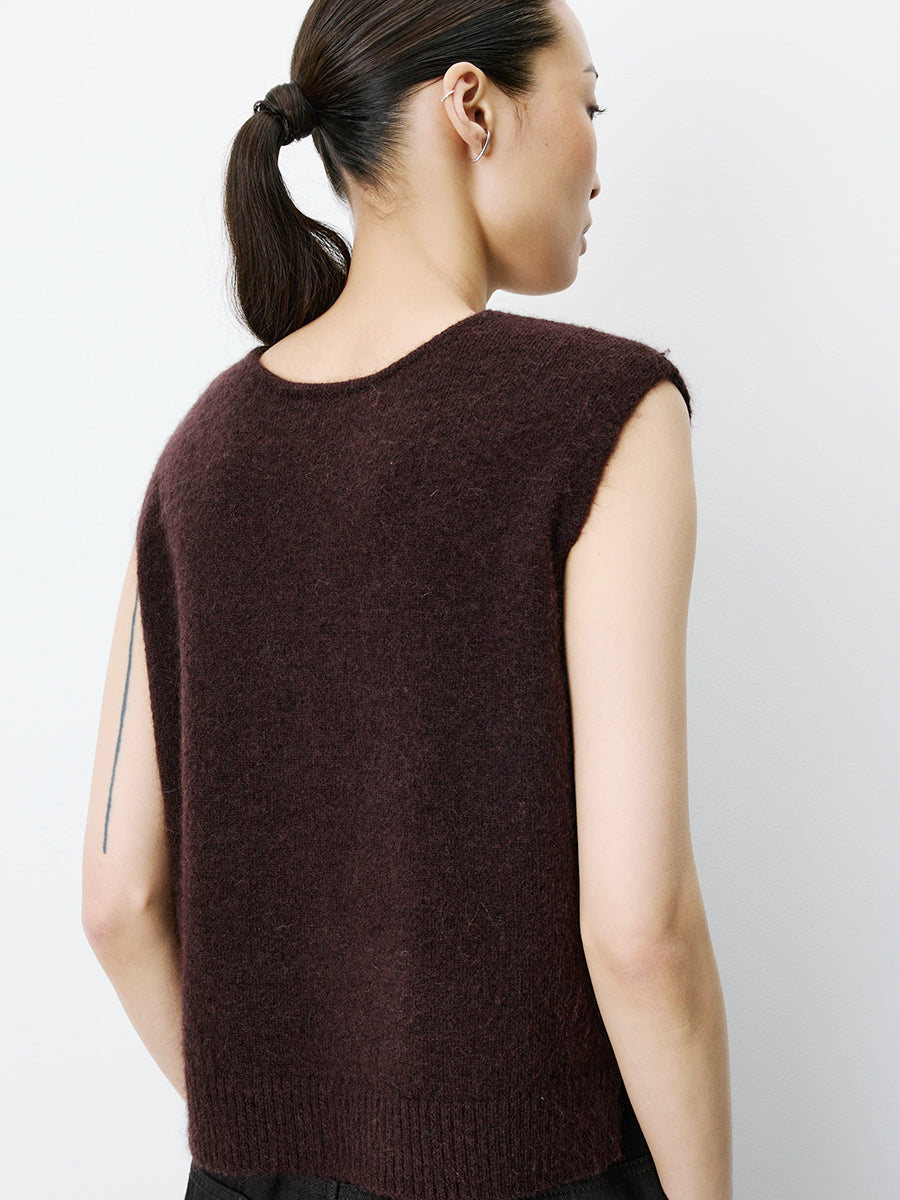 Nars Cardigan Vest - Chocolate
