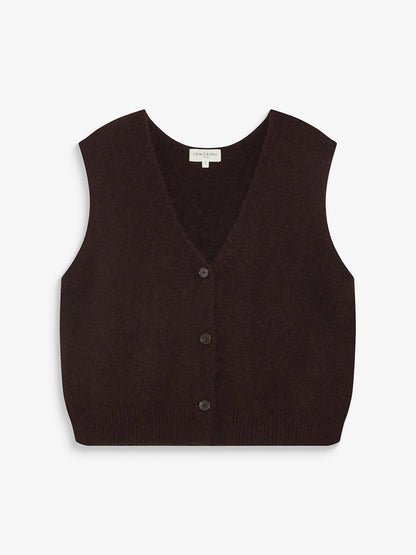 Nars Cardigan Vest - Chocolate