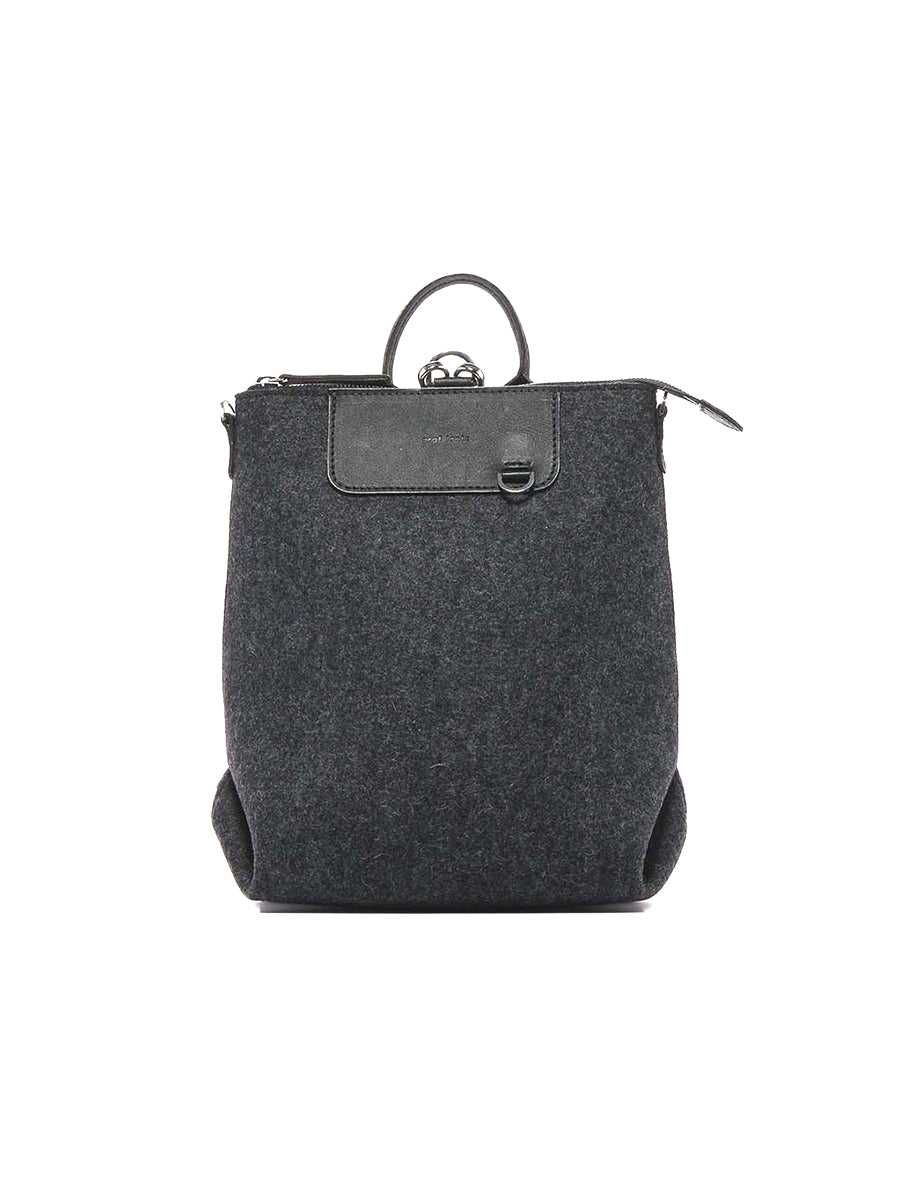Bedford Wool Mini Backpack - Charcoal