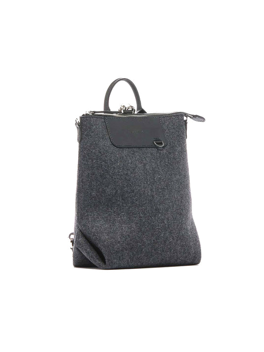 Bedford Wool Mini Backpack - Charcoal