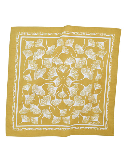 Gingko Leaf Bandana - Yellow