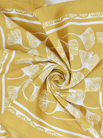 Gingko Leaf Bandana - Yellow