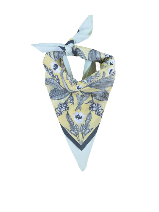 Lily of the Valley Bandana - Botanical Green