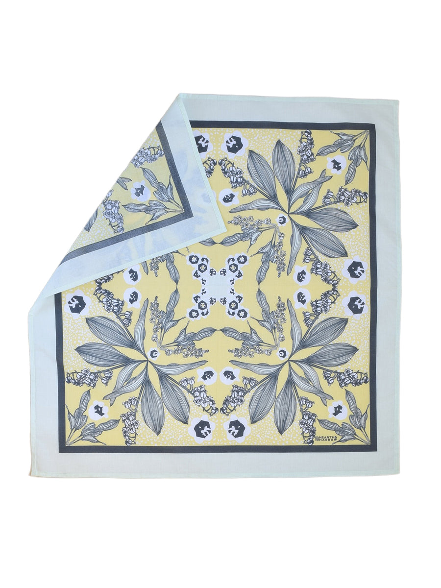 Lily of the Valley Bandana - Botanical Green