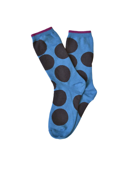 Big Dot Socks - Blue