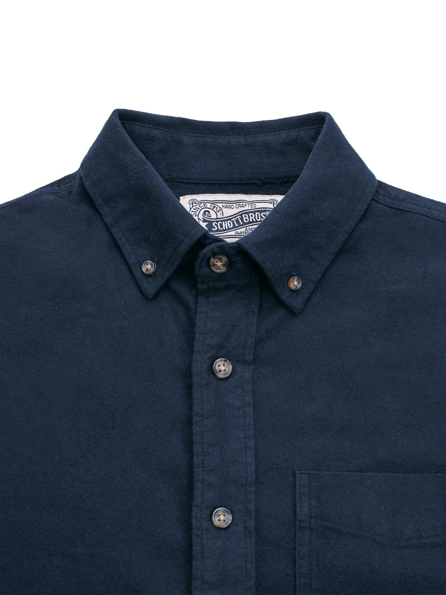 SH2120 Cotton Flannel Shirt - Navy