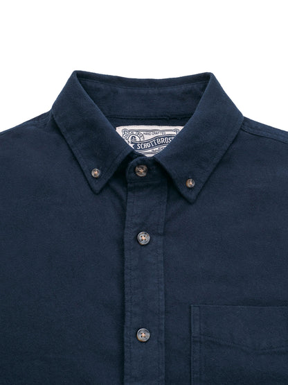 SH2120 Cotton Flannel Shirt - Navy
