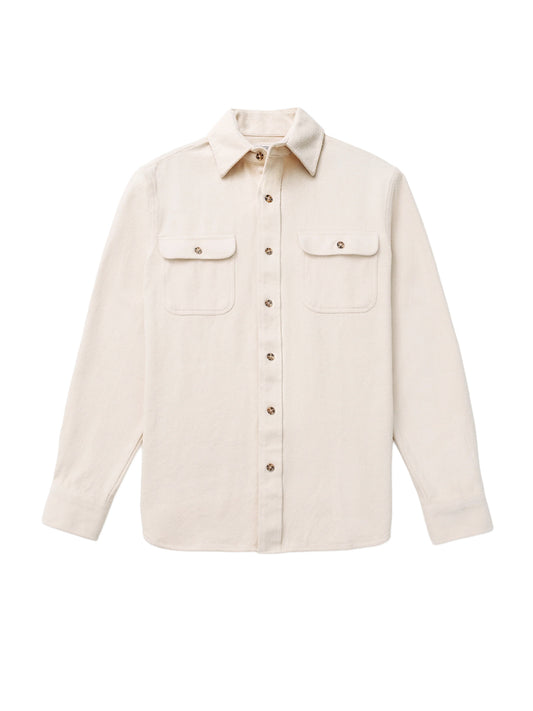 SH2430 Flannel Work Shirt - Oatmeal