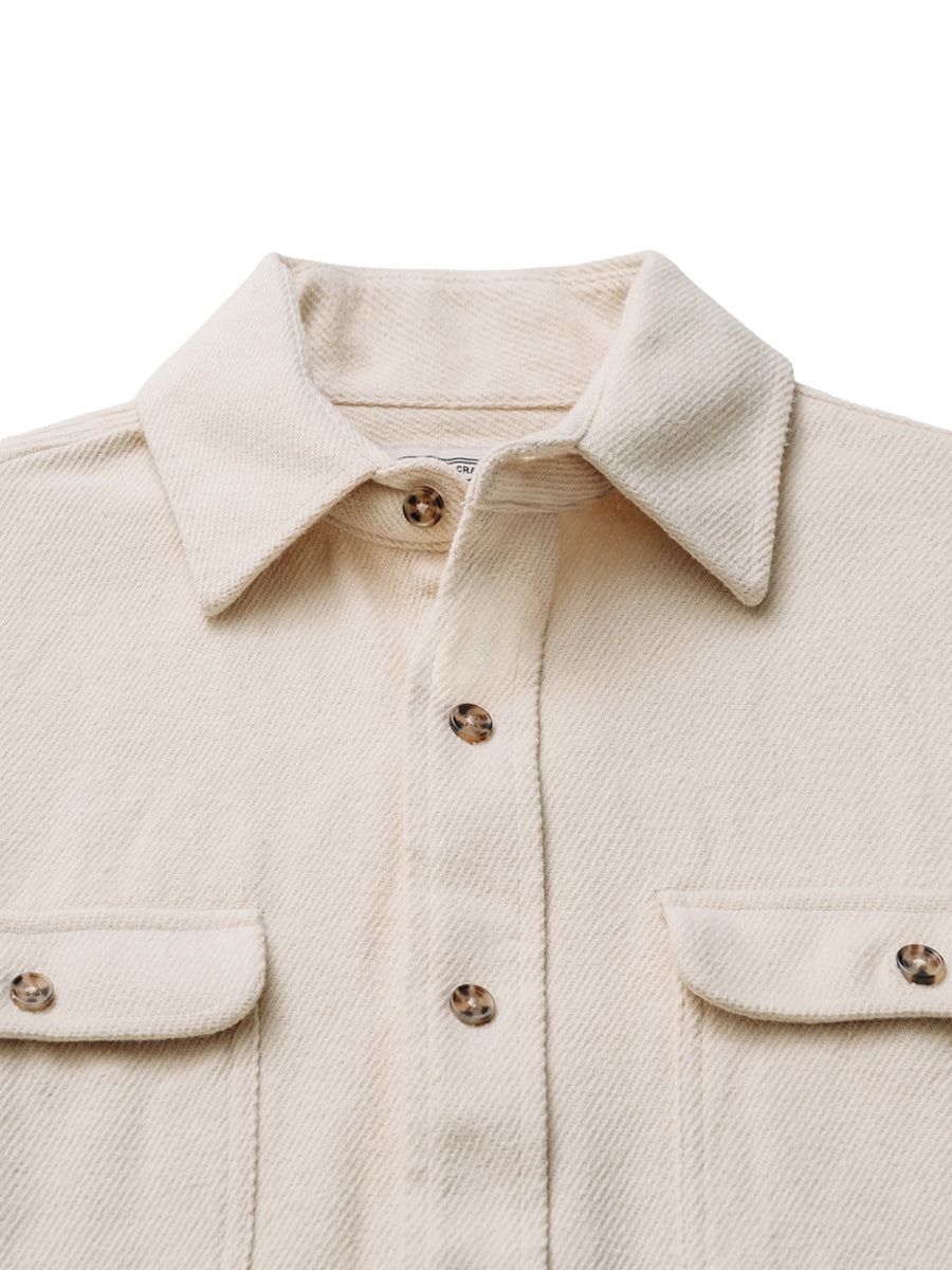 SH2430 Flannel Work Shirt - Oatmeal