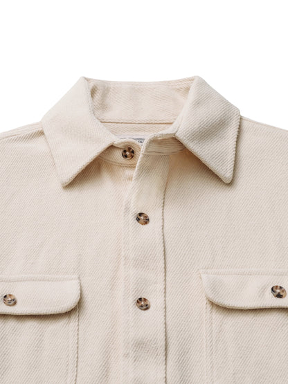 SH2430 Flannel Work Shirt - Oatmeal