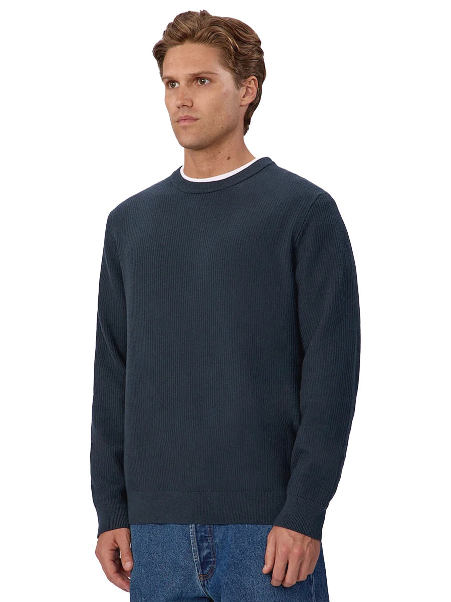 The Boston Knit Crewneck - Pacific