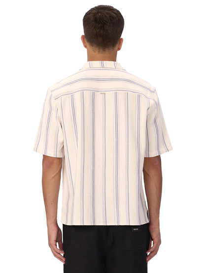 The Bowment Short Sleeve Shirt - Nat Blue Combo