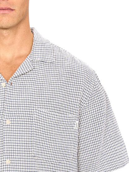 The Cornella Short Sleeve Shirt - Petrol Combo
