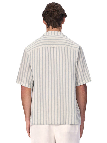 The Cresta Short Sleeve Shirt - Mint & Aqua