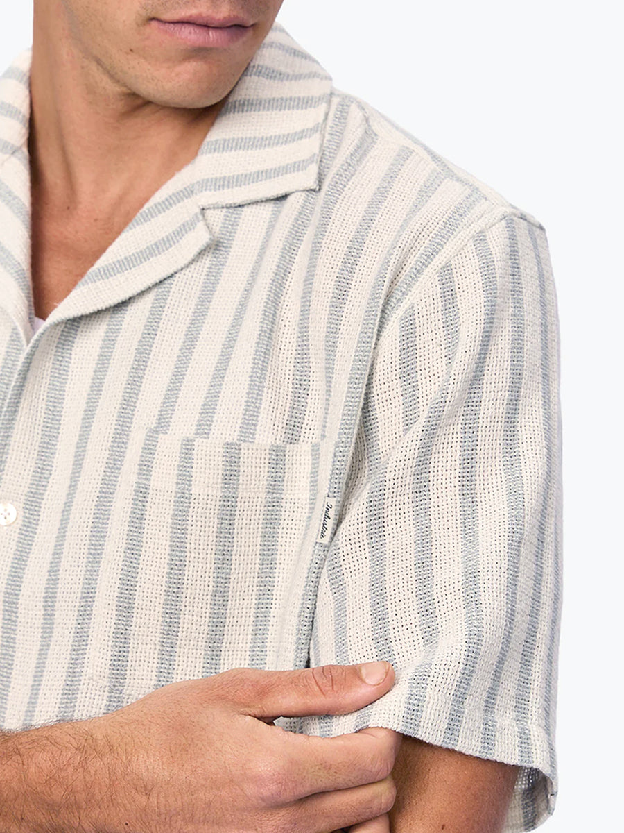 The Cresta Short Sleeve Shirt - Mint & Aqua