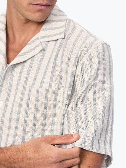 The Cresta Short Sleeve Shirt - Mint & Aqua