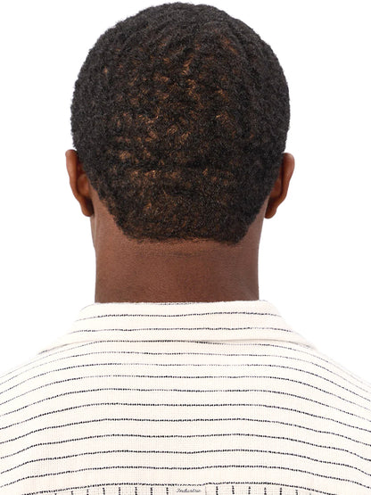 The Gilcrest Short Sleeve Shirt - White & Navy
