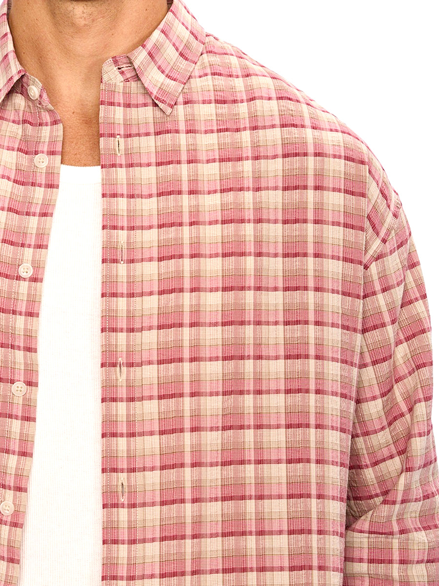 The Kentucky Long Sleeve Shirt - Rose Combo