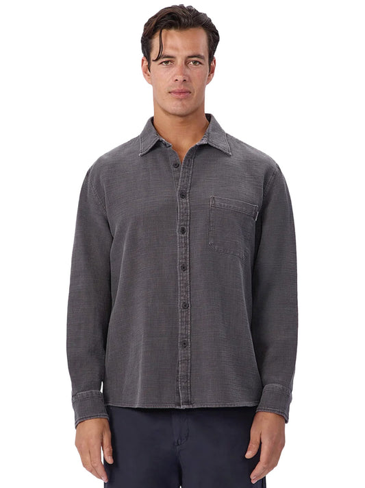 The Lisbon Long Sleeve Shirt - Asphalt
