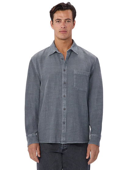 The Lisbon Long Sleeve Shirt - Blue Steel