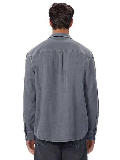 The Lisbon Long Sleeve Shirt - Blue Steel