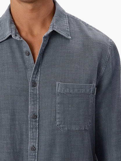 The Lisbon Long Sleeve Shirt - Blue Steel