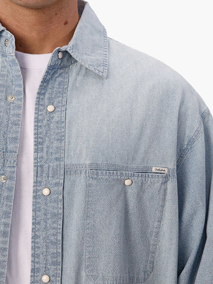 The Nebraska Long Sleeve Shirt - Chambray