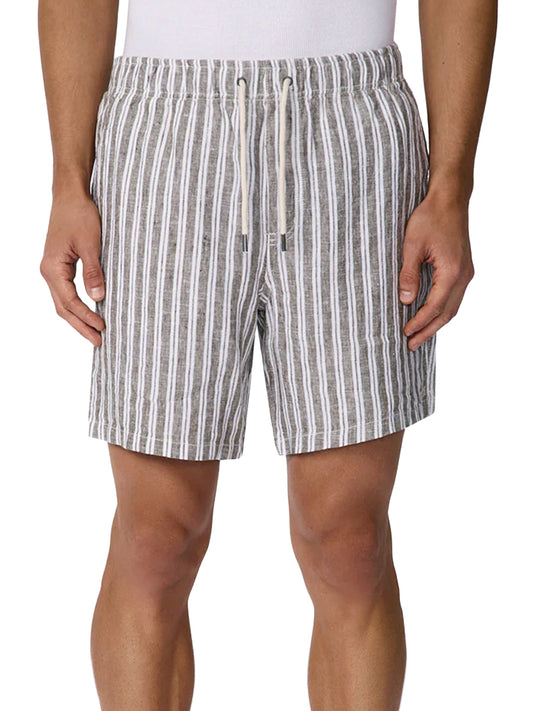 The Sequinto Linen Shorts - Buckwheat Multi