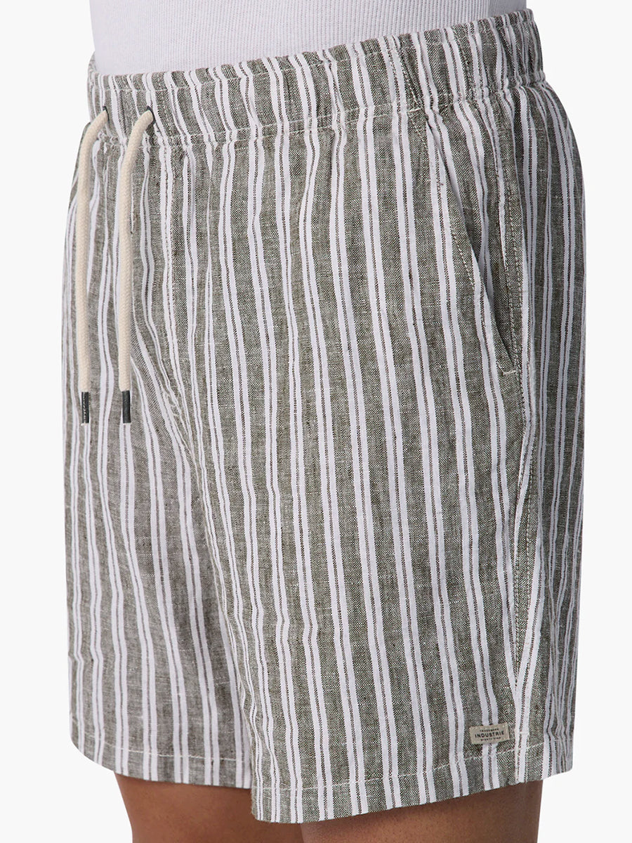 The Sequinto Linen Shorts - Buckwheat Multi