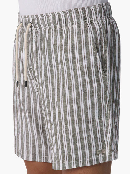 The Sequinto Linen Shorts - Buckwheat Multi