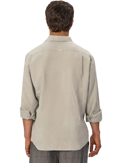 The St. Martins Linen Long Sleeve Shirt - Spruce