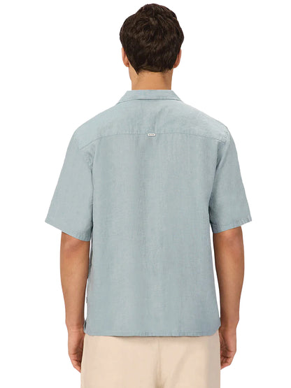 The St. Martins Linen Short Sleeve Shirt - Marine