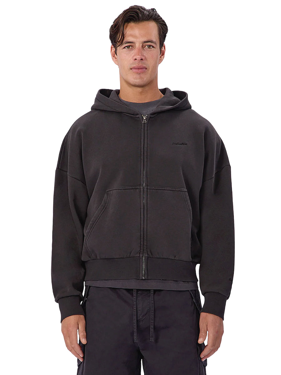 The Staten Zip-Through Hoodie - Denim