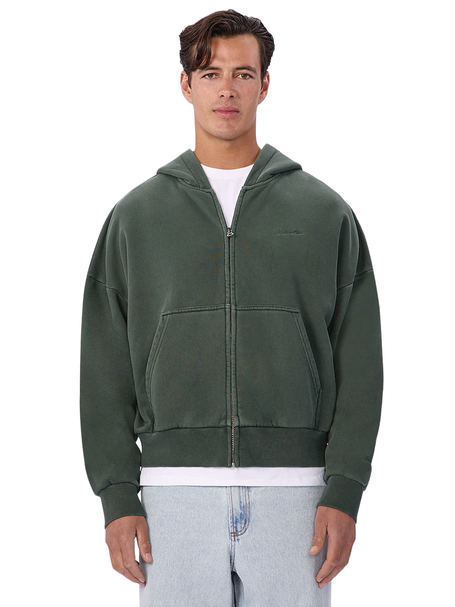 The Staten Zip-Through Hoodie - Lawn
