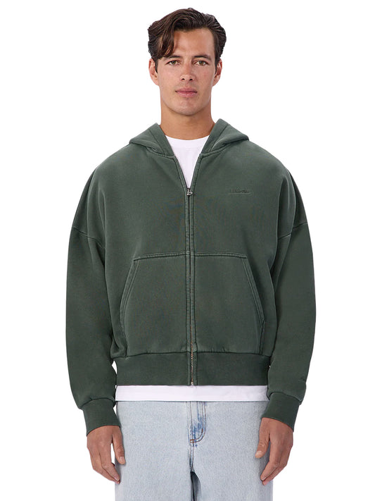 The Staten Zip-Through Hoodie - Lawn