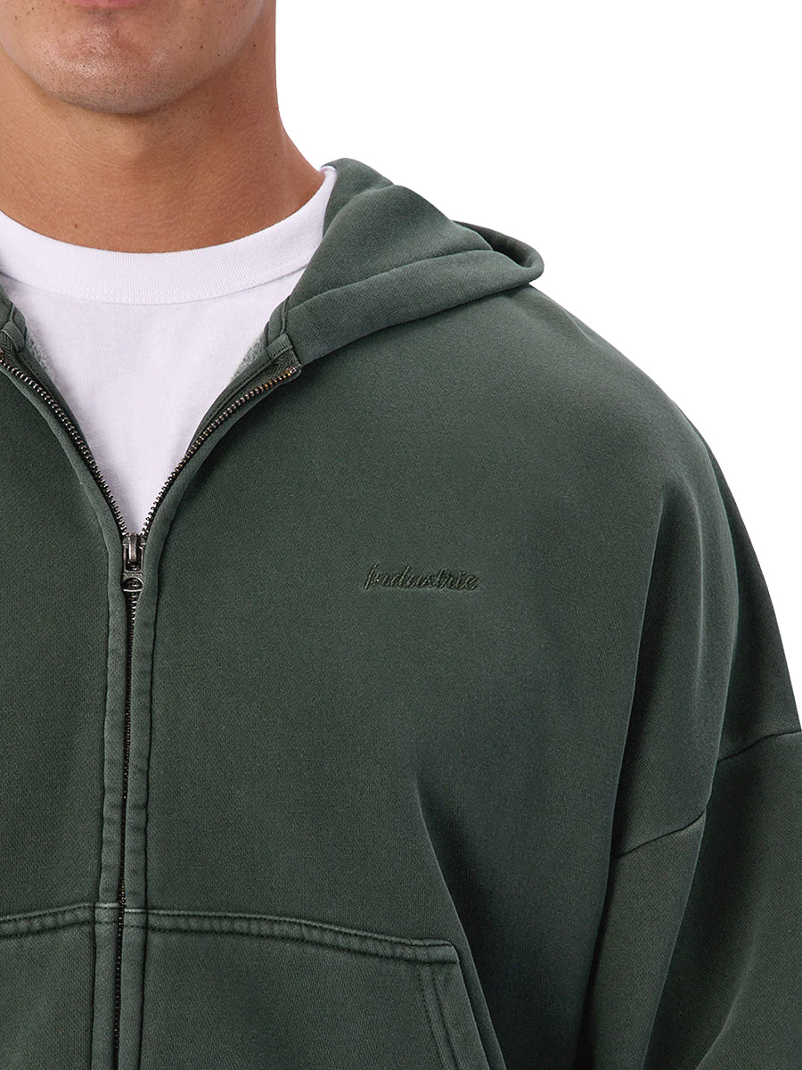 The Staten Zip-Through Hoodie - Lawn