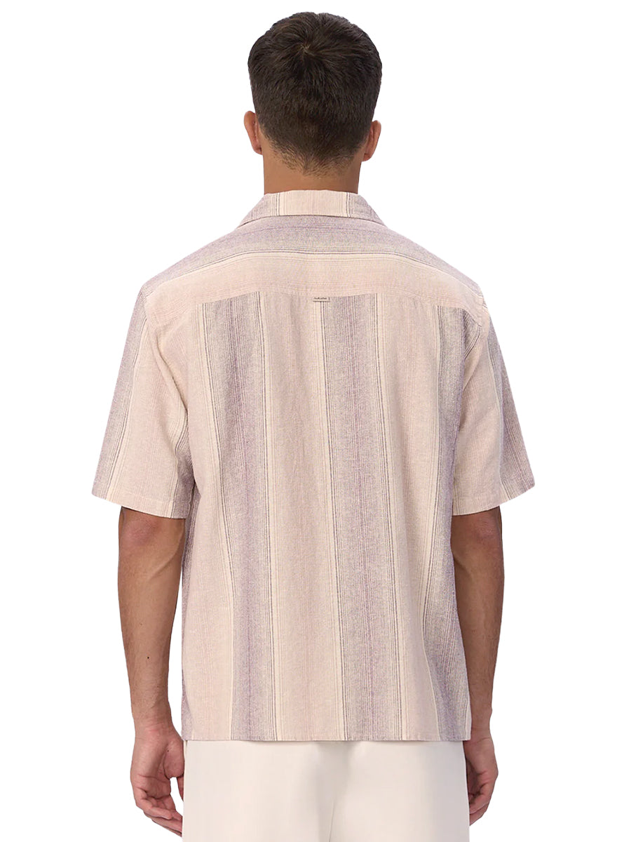The Sunset Linen-Blend Short Sleeve Shirt - Lavender & Musk