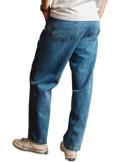 Trapper Denim Pants - Washed Blue