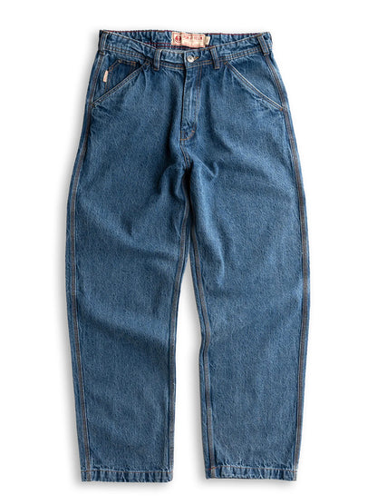 Trapper Denim Pants - Washed Blue