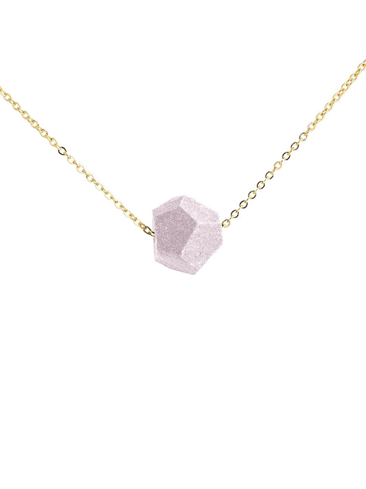 Classic Faceted Porcelain Necklace - Lilac