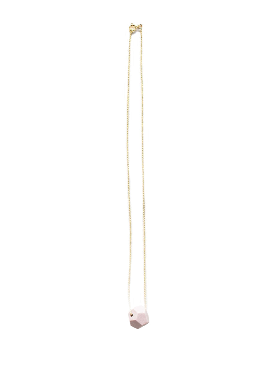 Classic Faceted Porcelain Necklace - Lilac