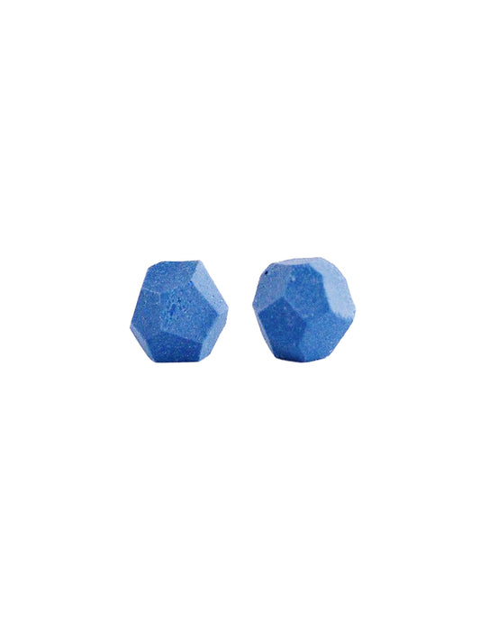 Faceted Studs - Bright Blue