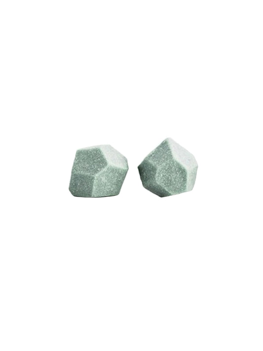 Faceted Studs - Mint Green