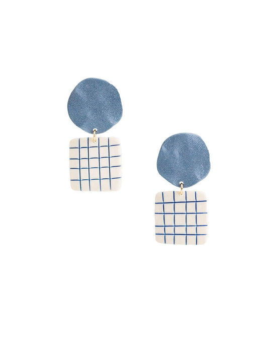 Lattice Earrings - Thistle