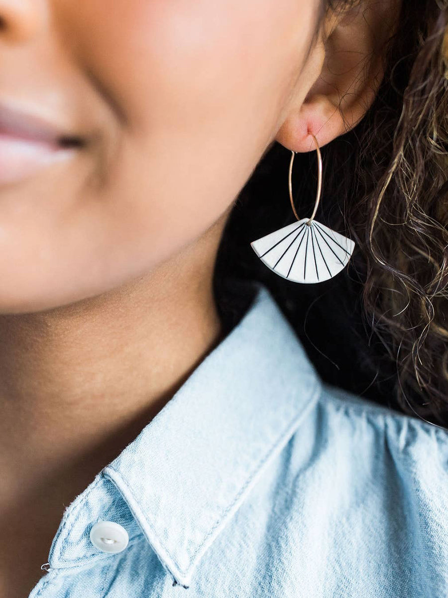 Pinstripe Fan Hoops